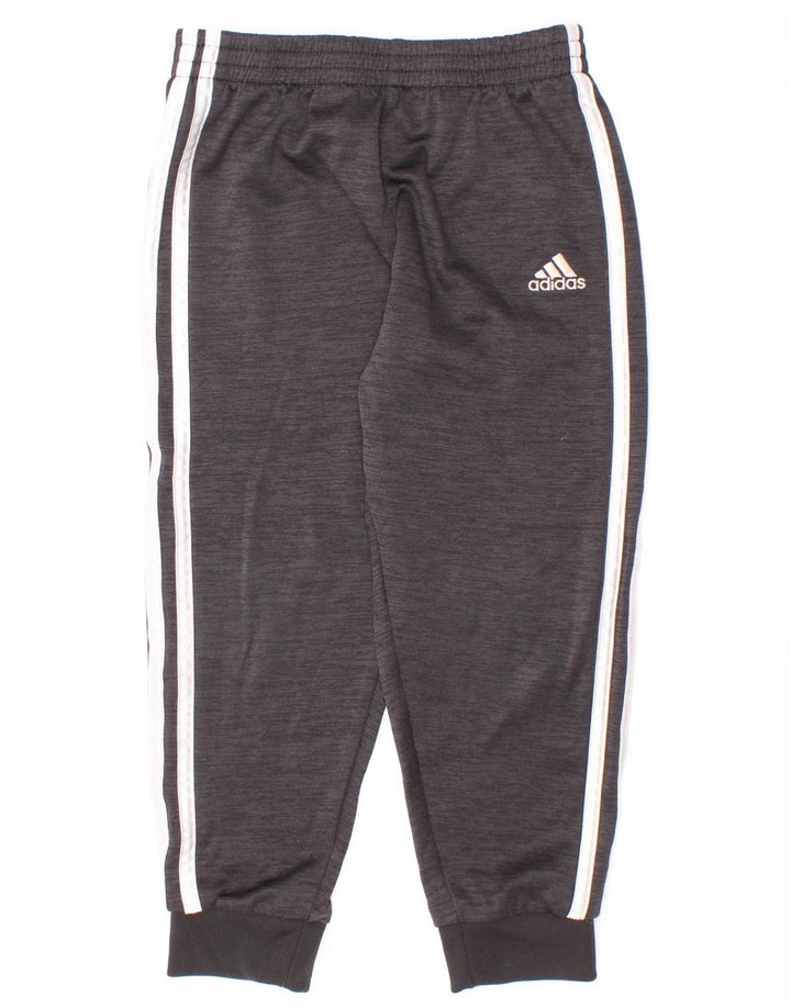 Pantaloni de trening Adidas pentru băieți Pantaloni de jogging 5-6 ani Poliester stricat gri