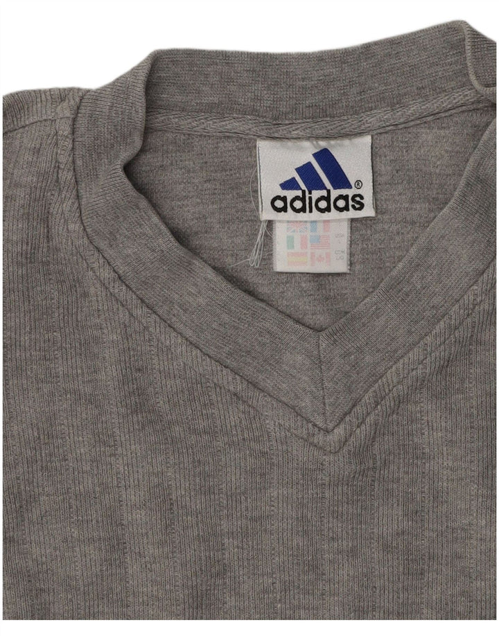 Tricou bărbați ADIDAS Top mare bumbac gri