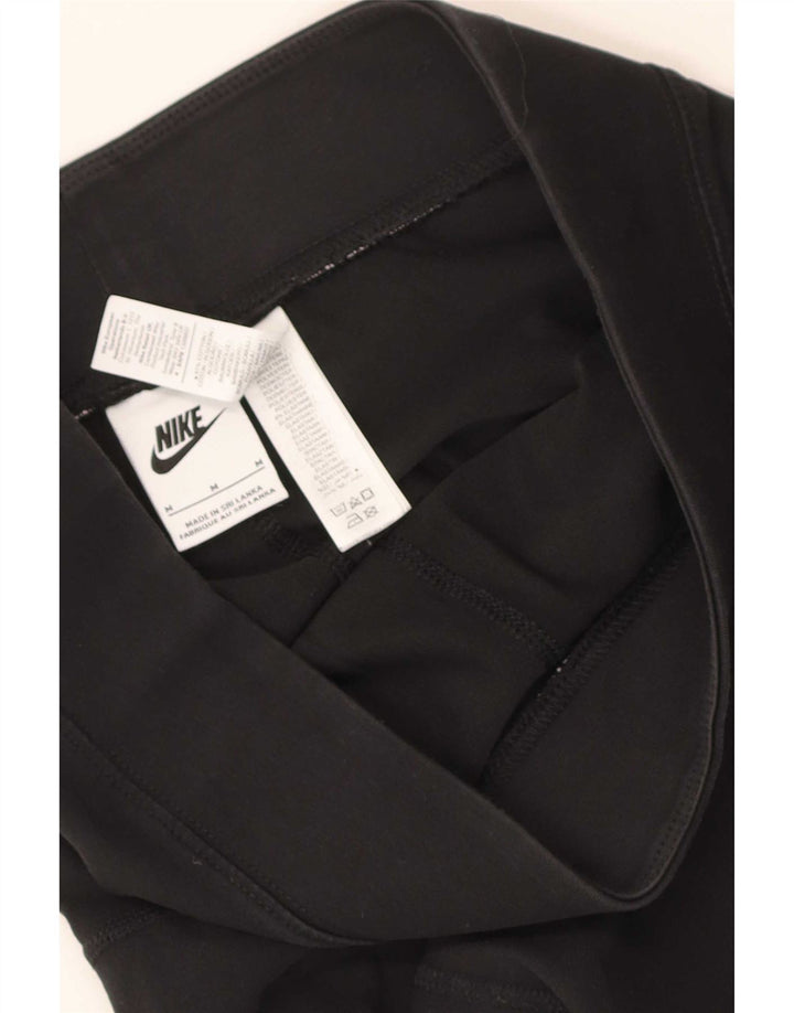 Leggings grafic Nike pentru femei UK 12, mediu negru, bumbac color bloc