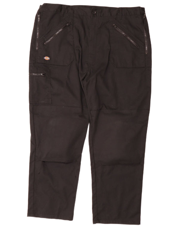 Pantaloni cargo dritti pentru bărbați Dickies W44 L29 poliester negru