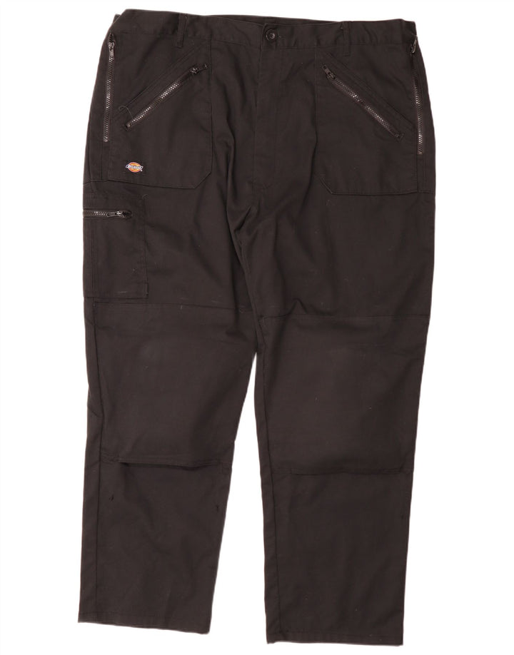 Pantaloni cargo dritti pentru bărbați Dickies W44 L29 poliester negru