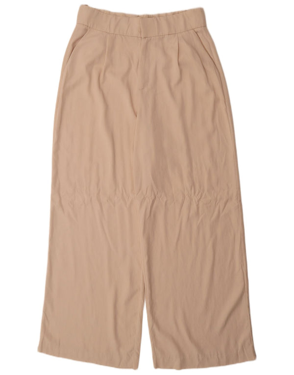Pantaloni chino pentru femei cu talie înaltă Zara XL W32 L32 bej Lyocell