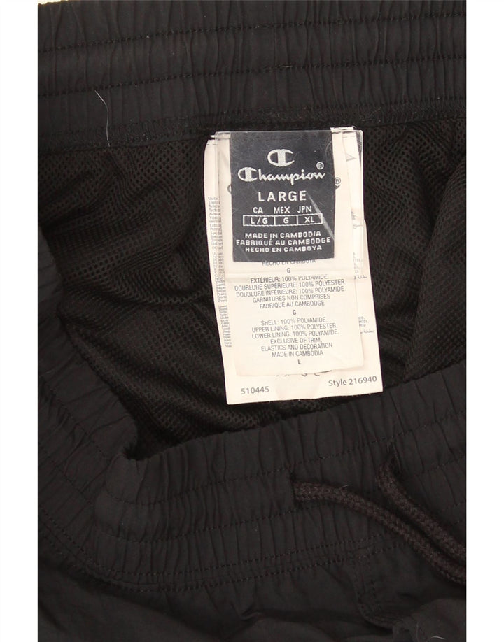 Pantaloni de trening cargo pentru bărbați Champion, mari, negru, poliester
