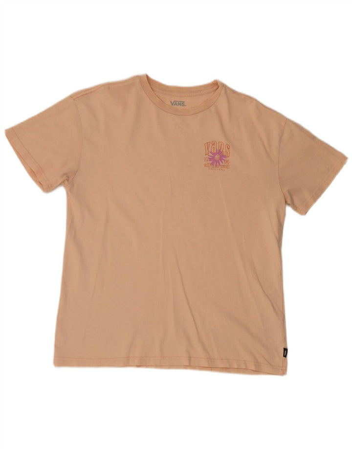 Tricou grafic Vans pentru bărbați Top, bumbac roz mediu