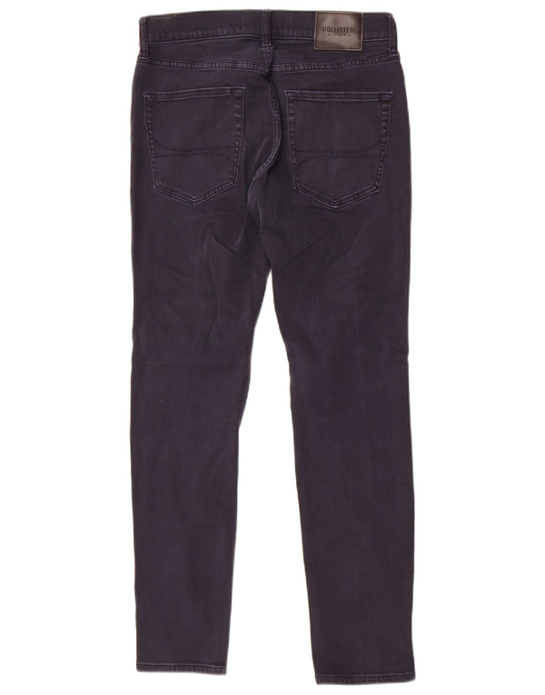 Blugi skinny pentru bărbați Hollister W32 L30 bumbac bleumarin