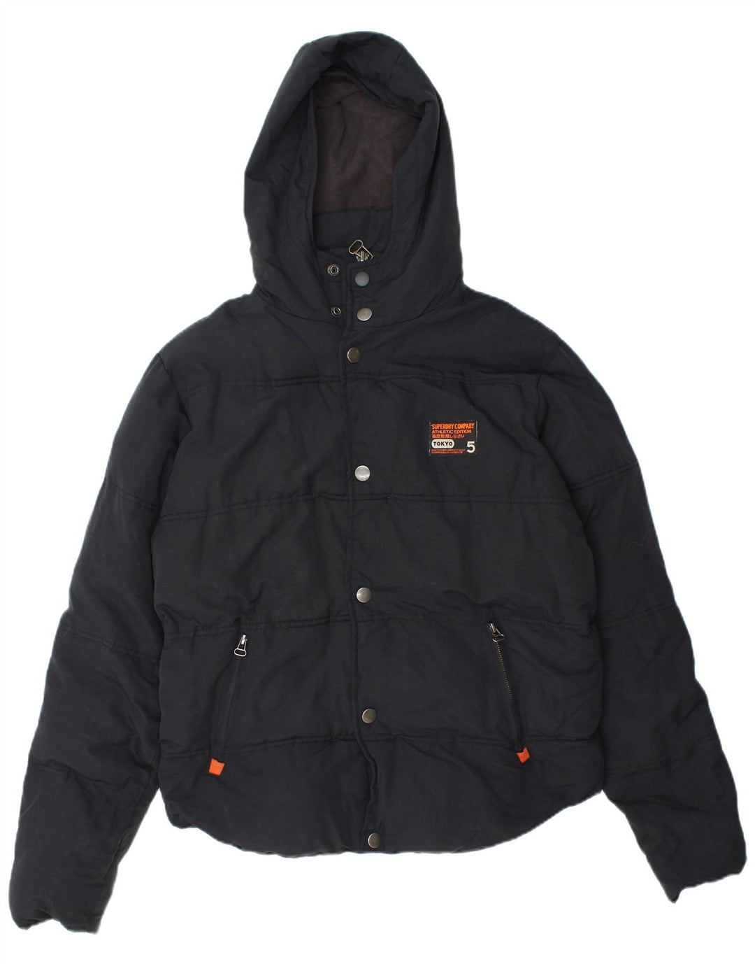 Jachetă căptușită cu glugă Superdry pentru bărbați UK 40 mare nailon bleumarin