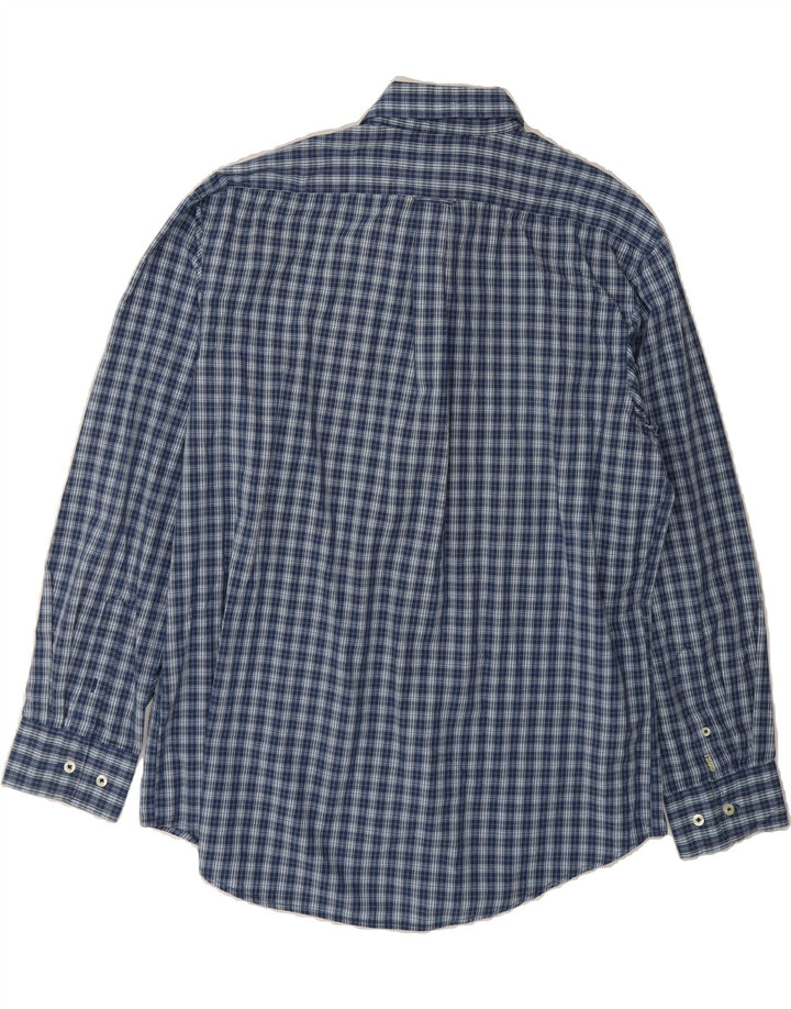 IZOD Mens Shirt Large Blue Check Cotton Vintage Izod and Second-Hand Izod from Messina Hembry 
