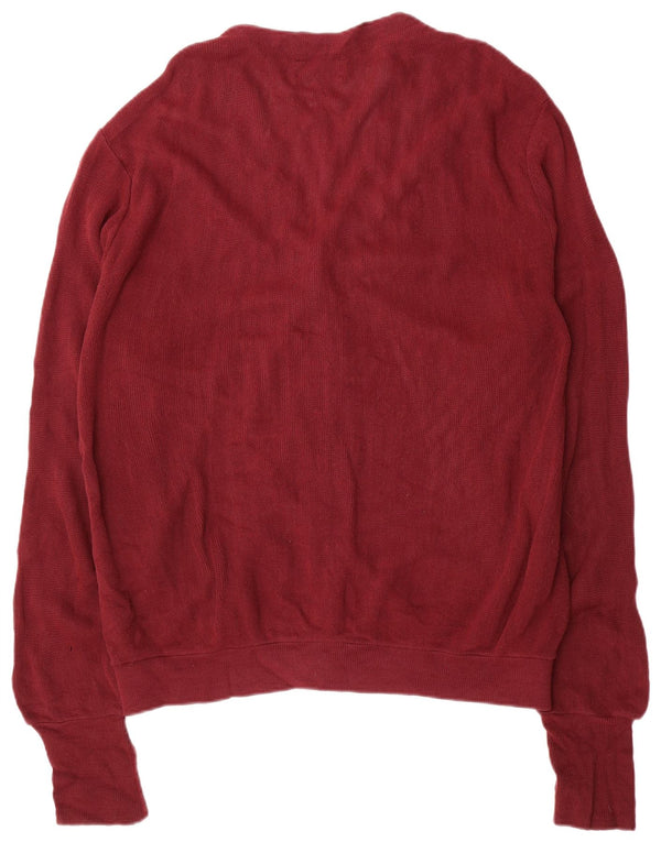 Pulover cardigan pentru bărbați Izod XL Bordeaux Acrilic