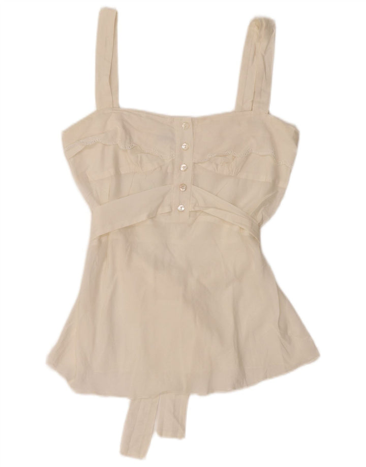 Bluză fără mâneci pentru femei GUESS BY MARCIANO, UK 8, mic, alb