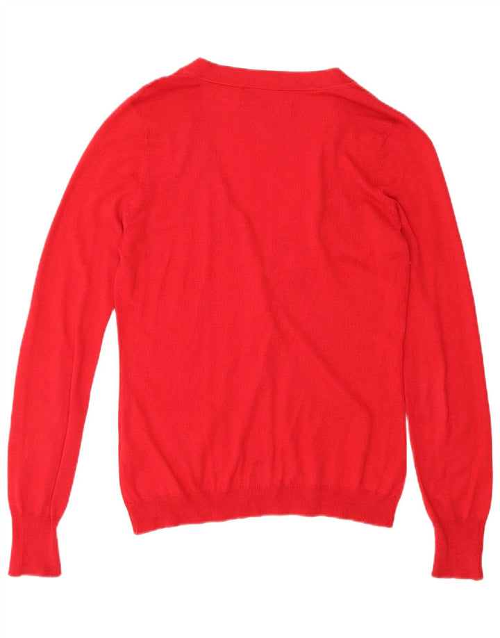 Pulover cardigan pentru femei Zara UK 10 Mic Roșu Mătase