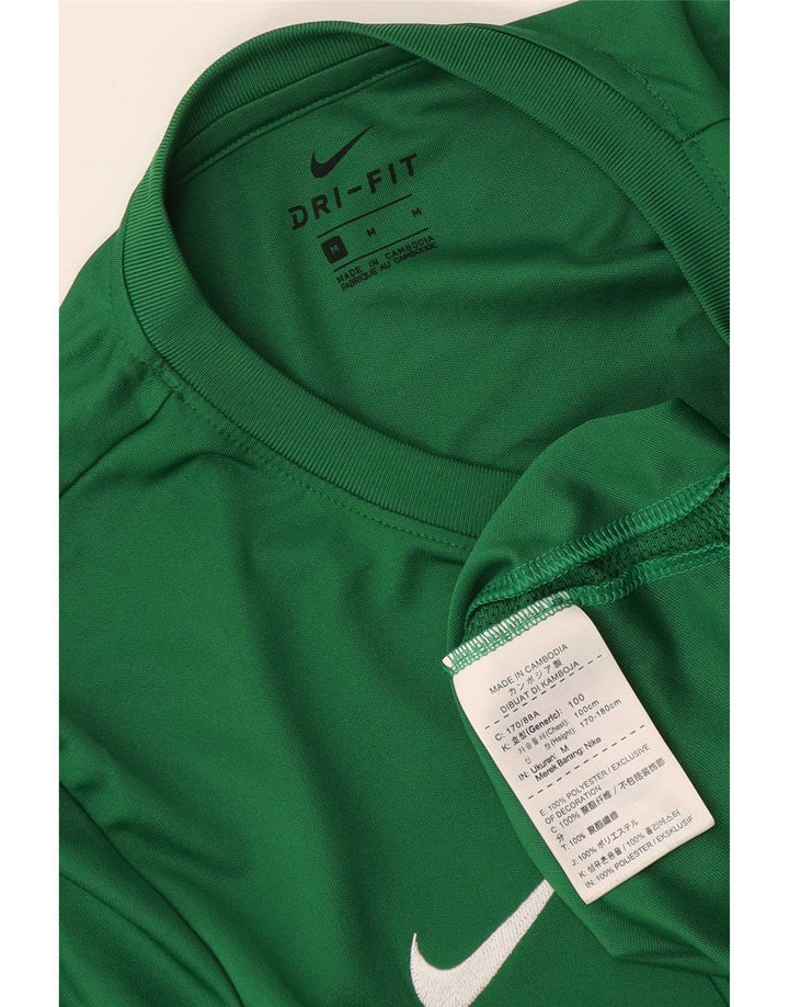 Tricou grafic Nike Dri Fit pentru bărbați Top Poliester verde mediu