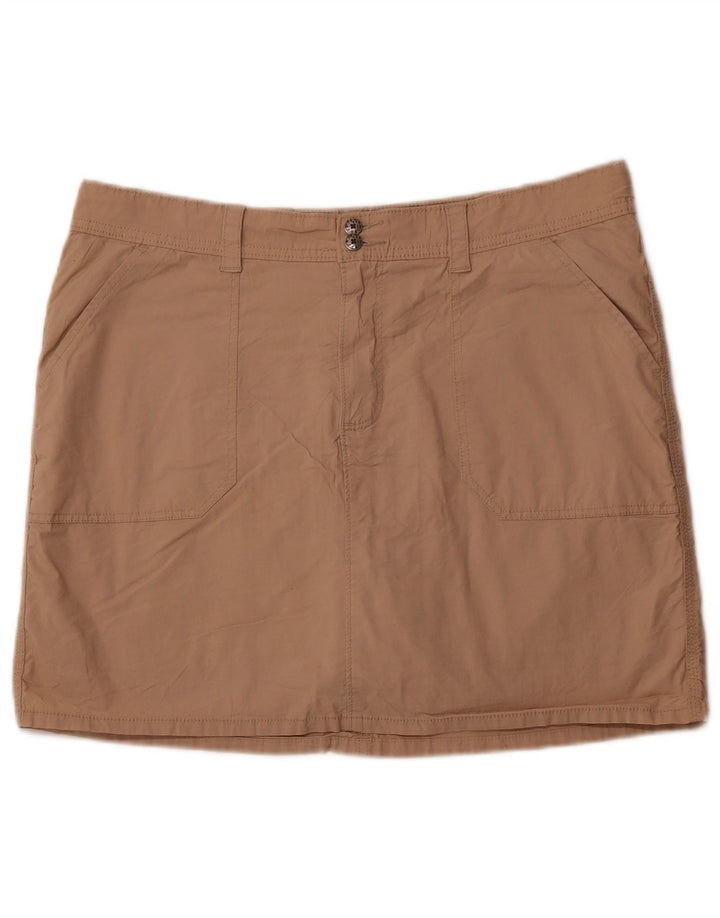 Fusta mini pentru femei LEE US 16 2XL maro bumbac