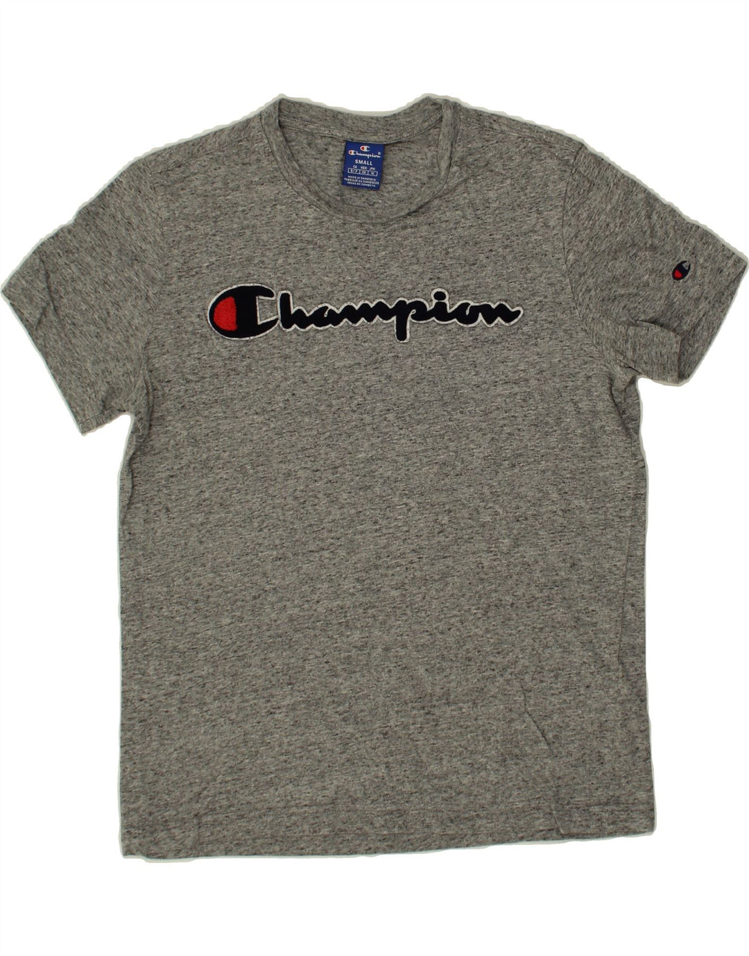 CHAMPION Mens Graphic T-Shirt Top Small Grey Cotton Vintage Champion and Second-Hand Champion from Messina Hembry 