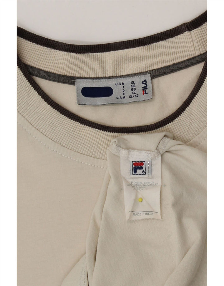 Tricou Bărbați Fila Top XL Bej Bumbac