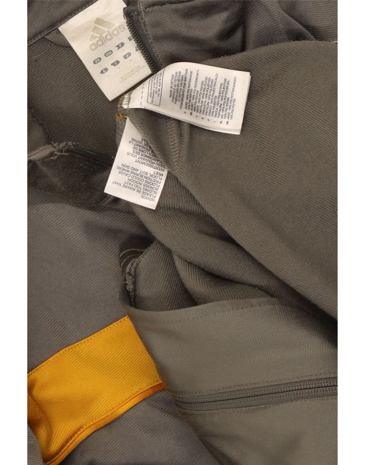 Jachetă de trening pentru bărbați Adidas, gri mic, poliester color bloc
