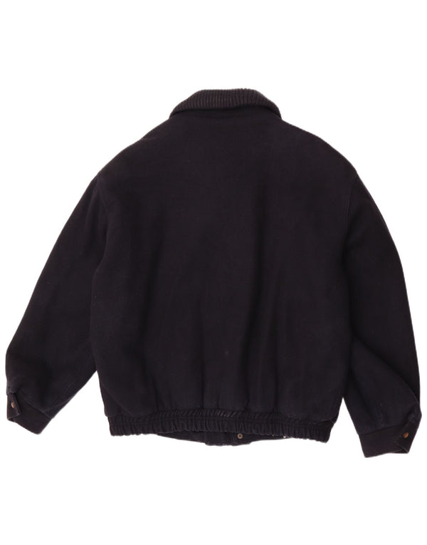 Bomber Vintage pentru bărbați UK 42 XL Lână bleumarin
