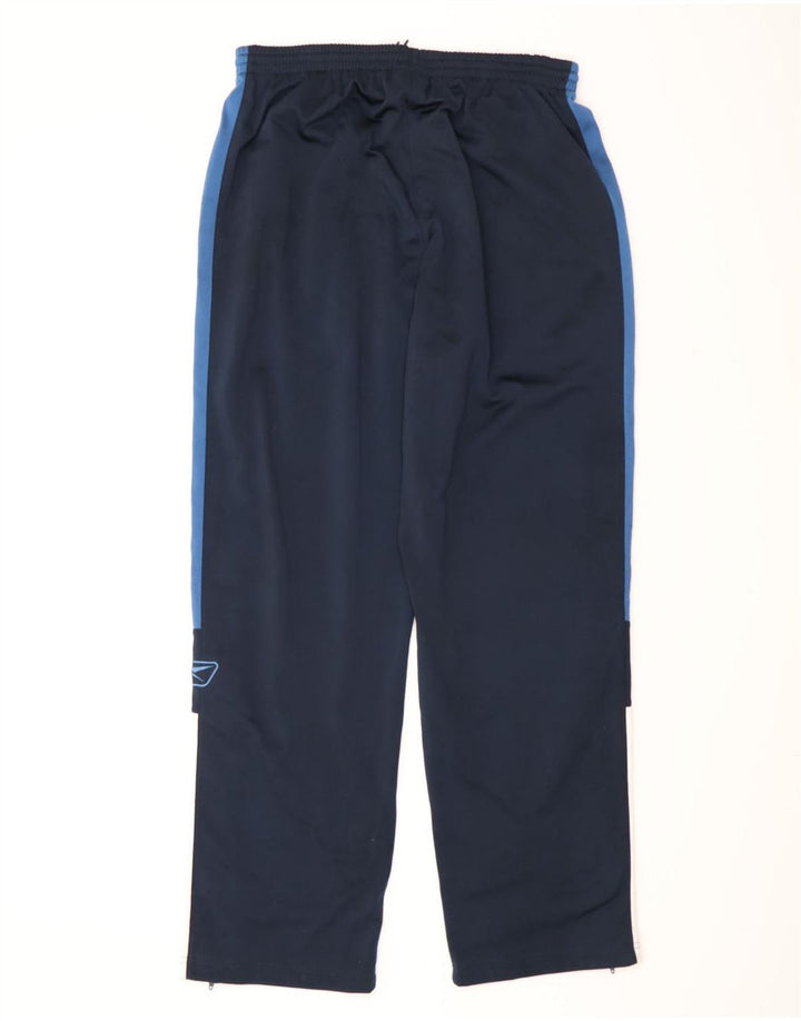 Pantaloni de trening pentru bărbați Reebok, din poliester color bloc, albastru-marin mic