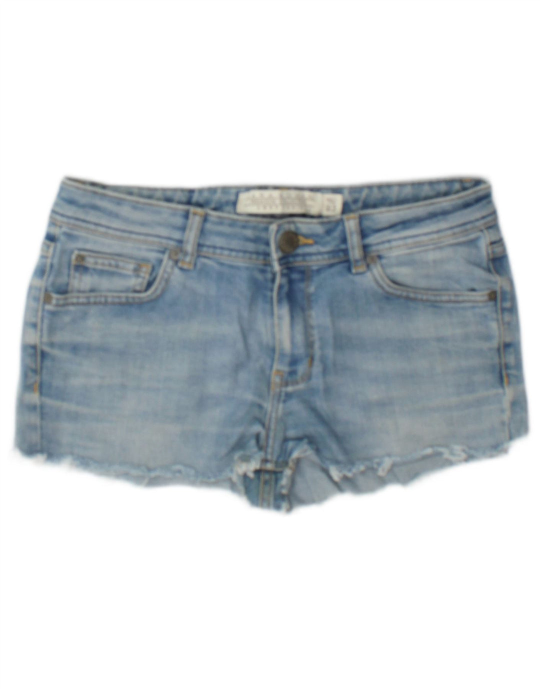 Pantaloni caldi din denim pentru femei Zara EU 40 Medium W30 Bumbac albastru