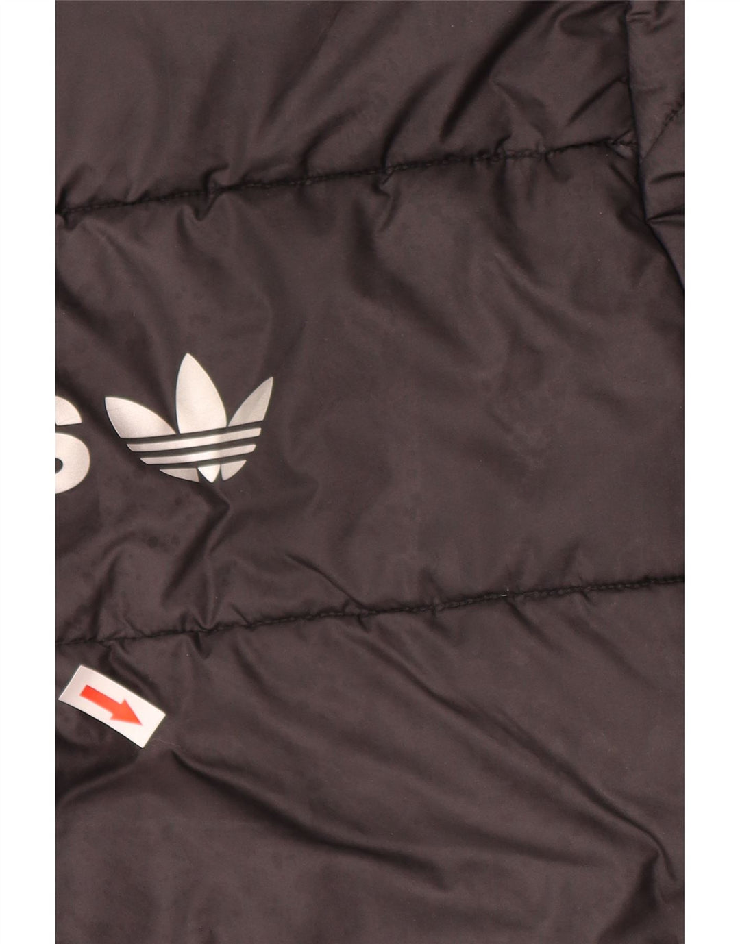 Jachetă căptușită cu glugă grafică Adidas pentru băieți 14-15 ani, poliester negru
