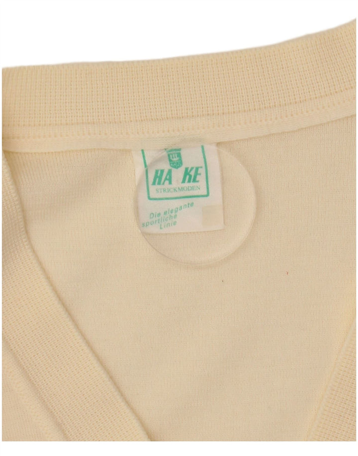 Pulover cardigan pentru femei VINTAGE UK 12 Bej mediu