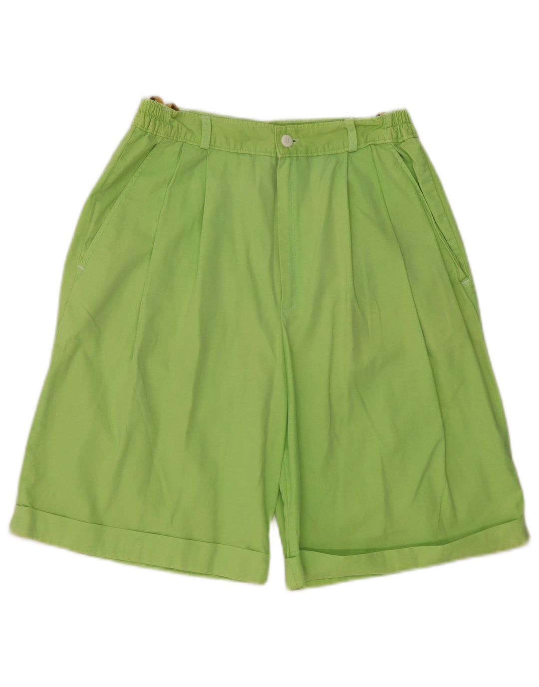 Pantaloni scurți chino cu talie înaltă pentru femei C & A EU 40 Medium W26 Bumbac verde