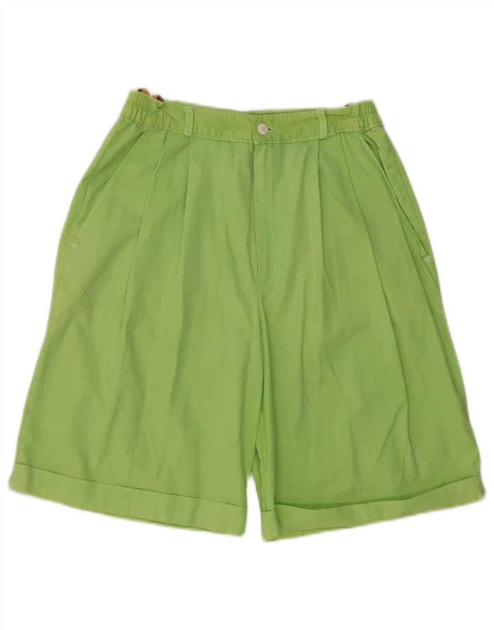 Pantaloni scurți chino cu talie înaltă pentru femei C & A EU 40 Medium W26 Bumbac verde