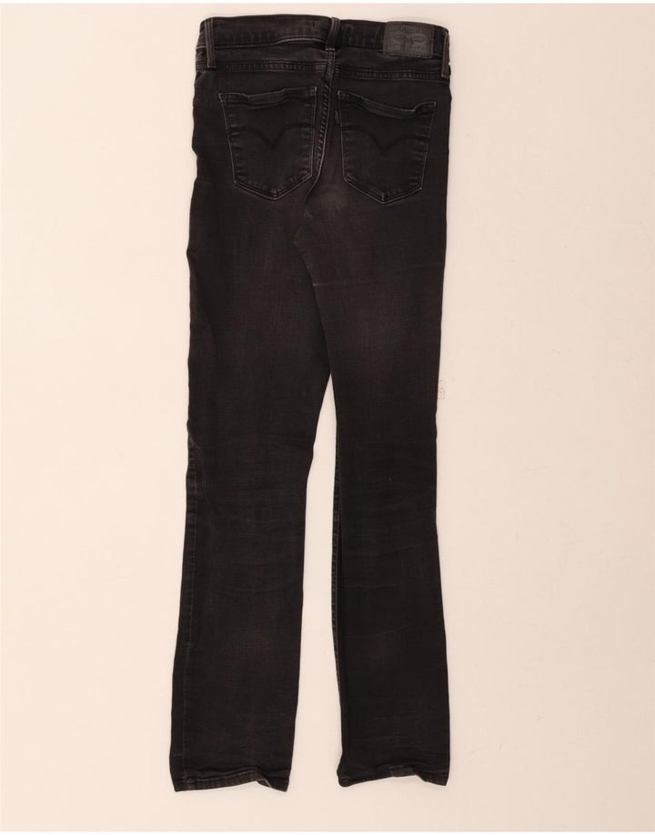LEVI'S Womens 314 Shaping Straight Jeans W26 L30 Black Cotton Vintage Levi's and Second-Hand Levi's from Messina Hembry 