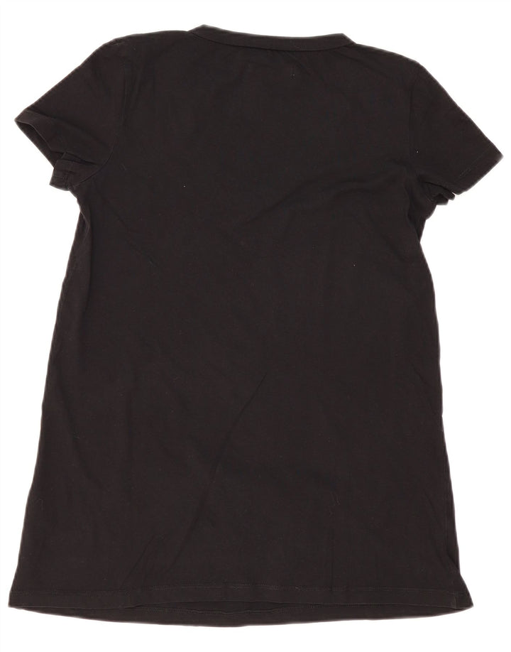 PHARD Womens Graphic Tunic Top UK 12 Medium Black