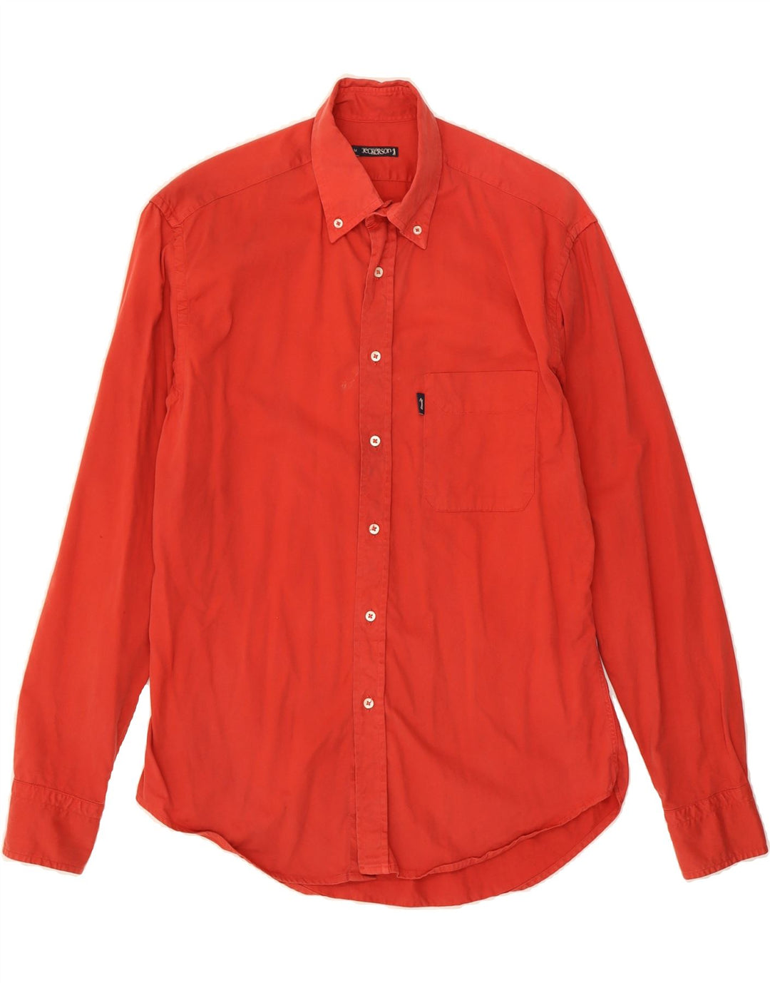 JECKERSON Mens Shirt Medium Red Cotton Vintage Jeckerson and Second-Hand Jeckerson from Messina Hembry 