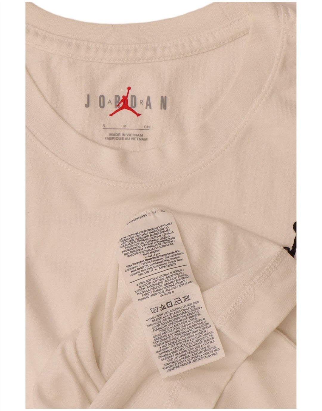 Tricou pentru bărbați Jordan Top mic, alb, bumbac