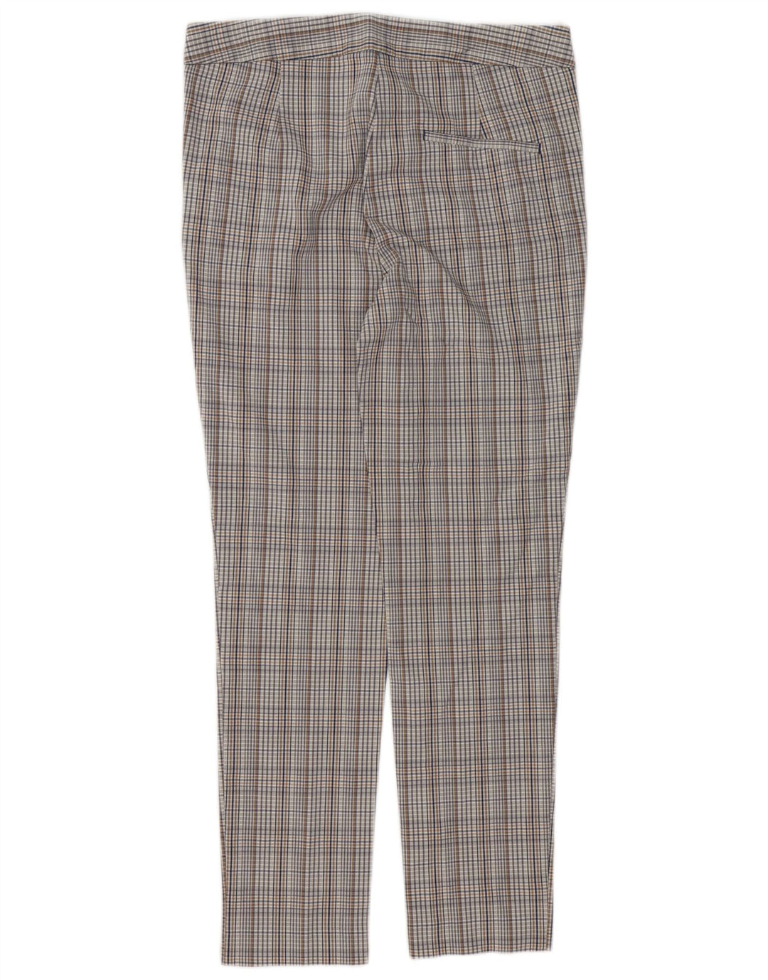 Pantaloni chino slim pentru femei Zara Mediu L30 L27 Viscoză cu carouri gri