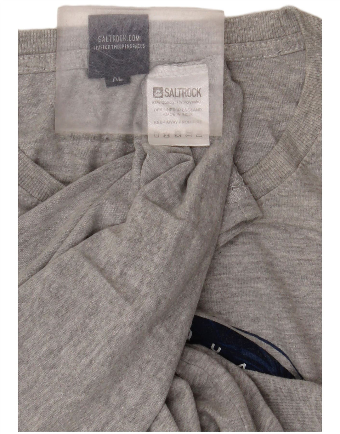 Tricou grafic SALTROCK pentru bărbați Top XL bumbac gri