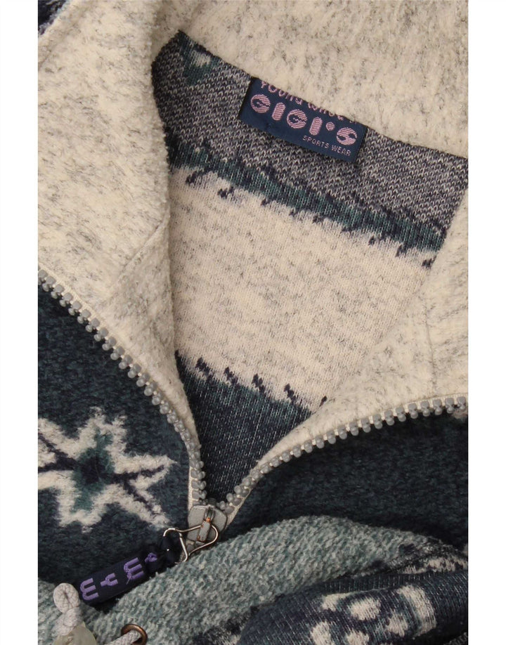 Pulover pentru bărbați Gigi, cu fermoar și gât, 2XL, multicolor, Fair Isle