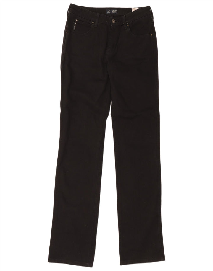 Blugi drepti pentru femei Armani W29 L33 bumbac negru