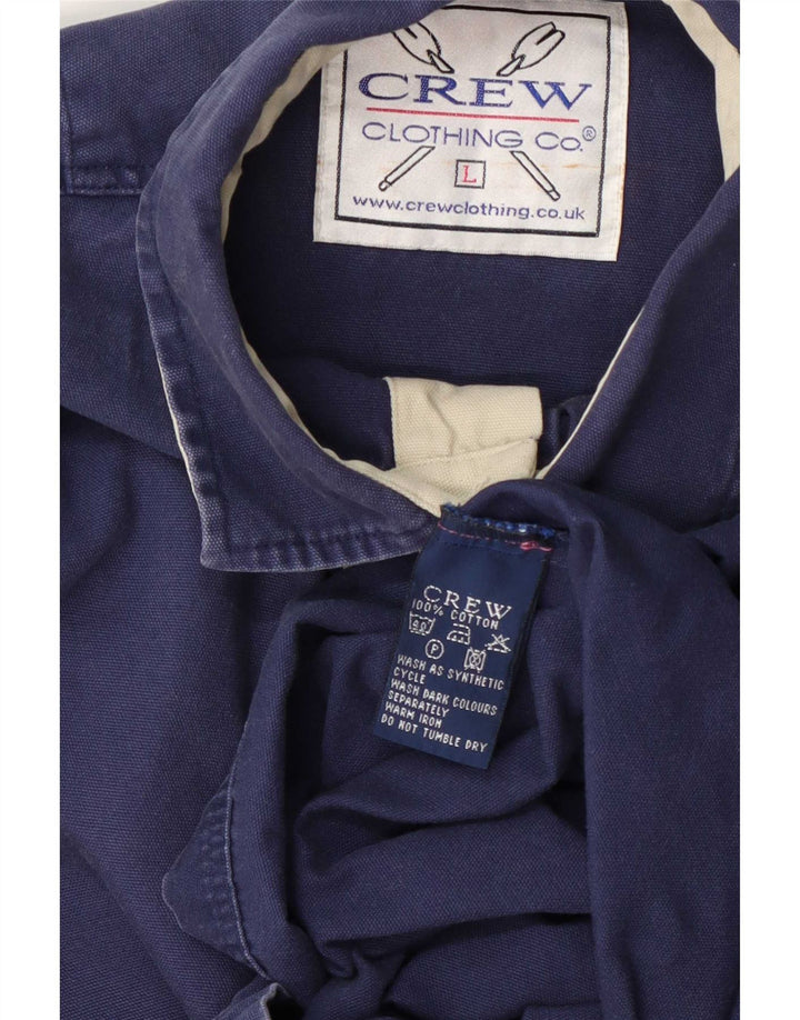 Crew Clothing Cămașă pulover pentru bărbați, mare, albastru, bumbac