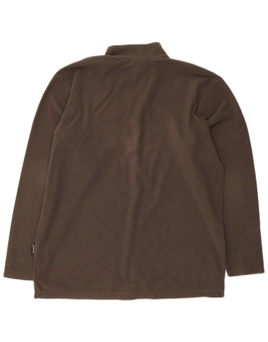 JACK WOLFSKIN Pulover pentru bărbați, cu fermoar și gât, din lână UK 44 XL Kaki Poliester