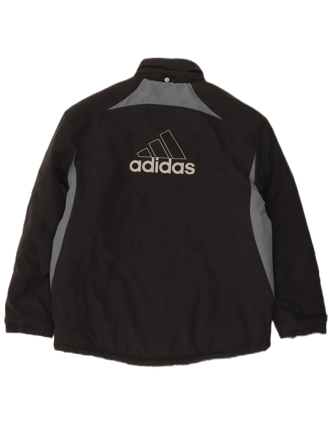 Jachetă Windbreaker cu grafică ADIDAS pentru băieți 9-10 ani, negru, color block