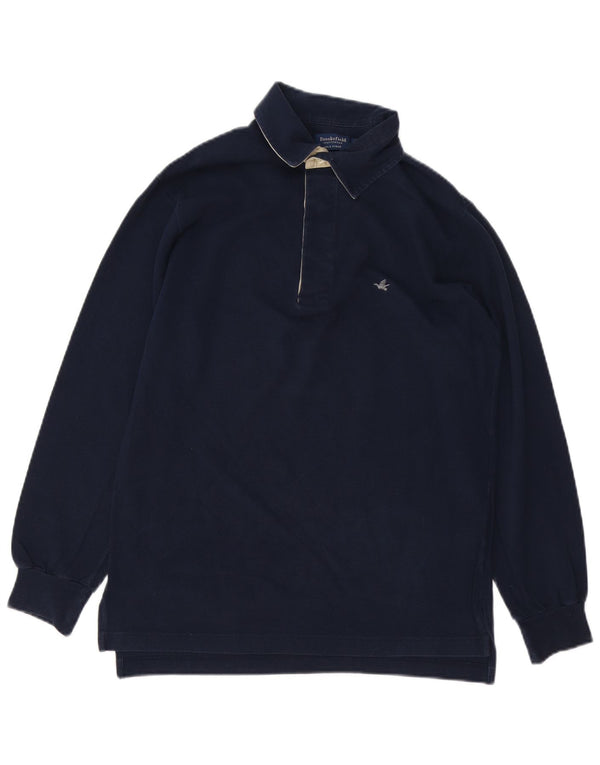 Tricou polo cu mânecă lungă pentru bărbați Brooksfield IT 48 Medium, bleumarin, bumbac