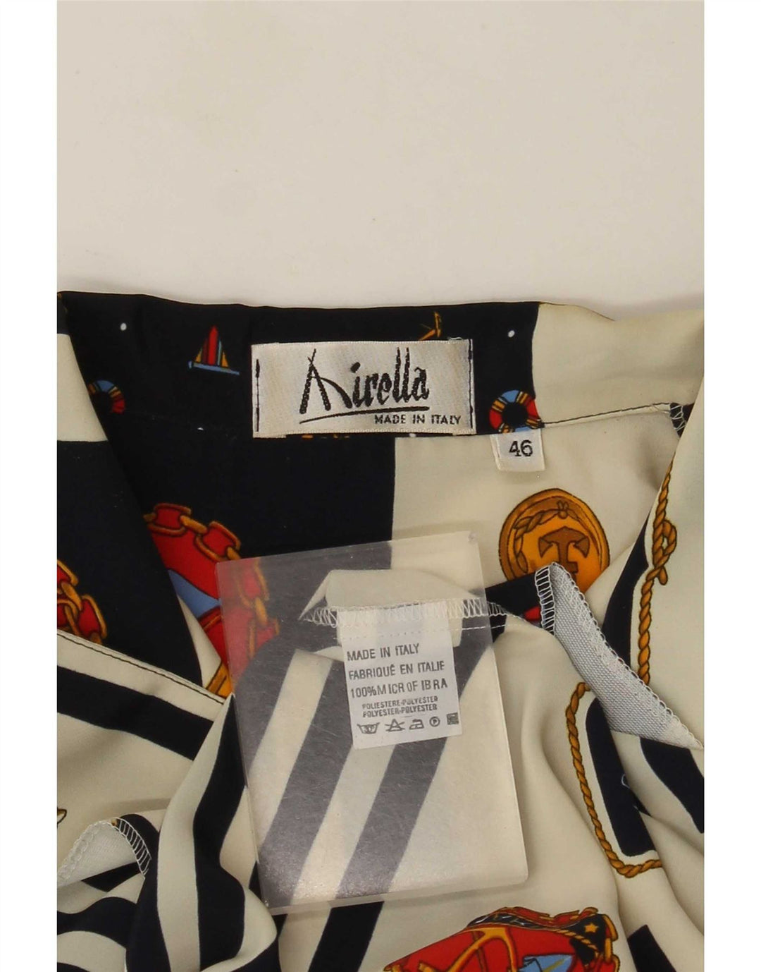 Bluză Cămașă Femei Mirella IT 46 Mare Multicoloră Patchwork Nautic