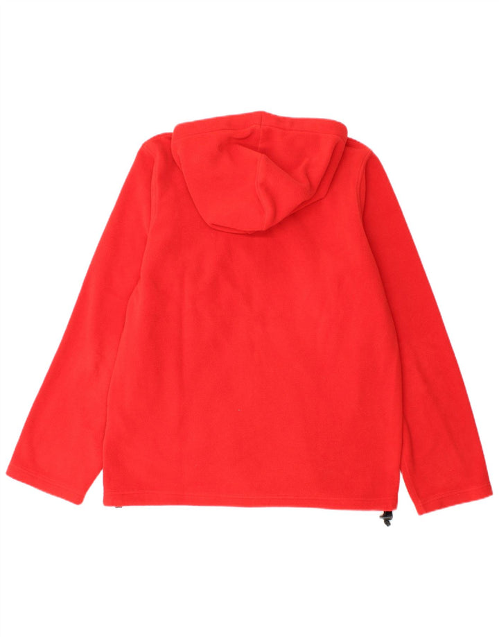 Jachetă fleece cu glugă pentru bărbați Brugi UK 36, roșu, poliester color bloc