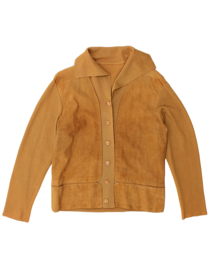 Pulover cardigan pentru femei VINTAGE UK 12 Bej mediu