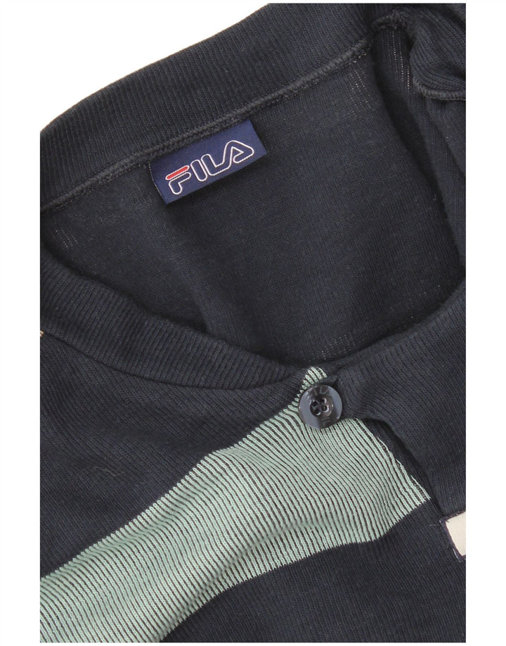 Top pentru bărbați Fila cu mânecă lungă XL bleumarin cu dungi