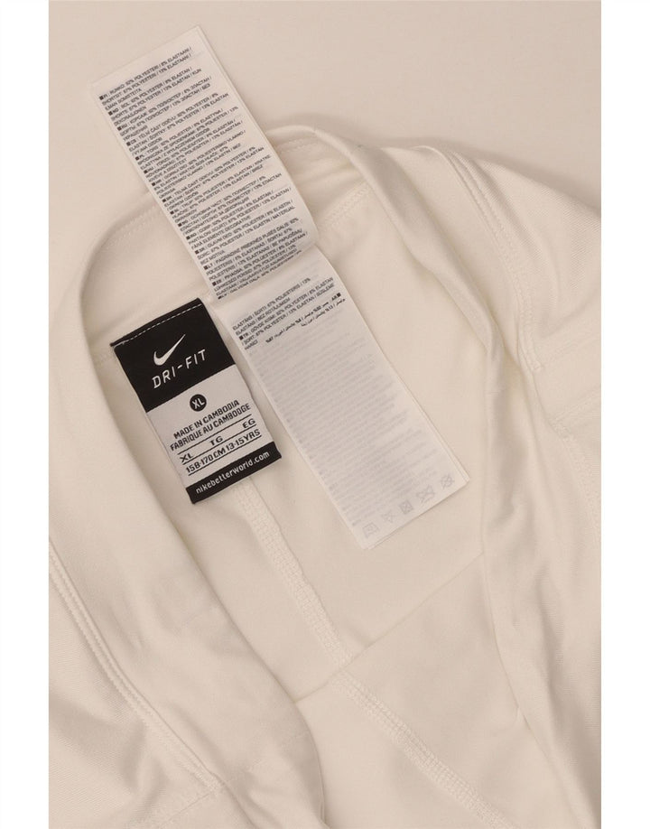 Skort Nike pentru fete Dri Fit 13-14 ani XL poliester alb