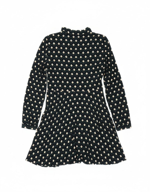 Rochie cămașă pentru femei Zara UK 14, mare, bleumarin, geometrică