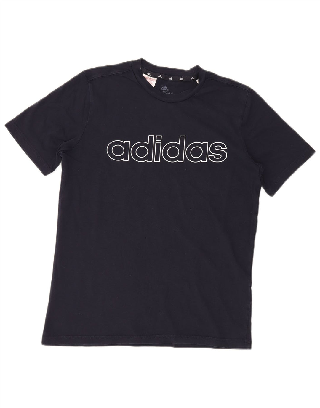 Tricou grafic pentru băieți ADIDAS Top 13-14 ani Bumbac bleumarin