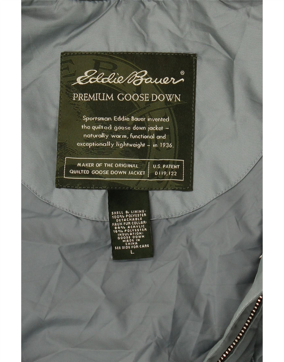 Gilet căptușit pentru femei Eddie Bauer UK 16, mare, albastru, poliester