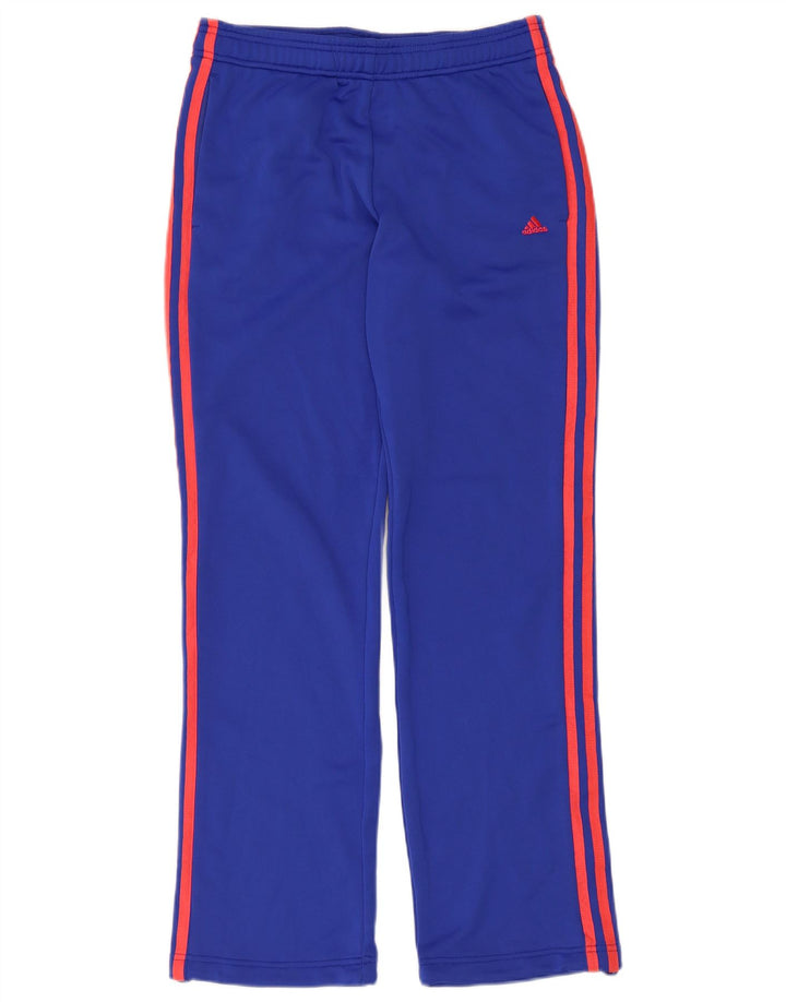Pantaloni de trening Adidas Climalite pentru femei UK 8/10 Small Blue Poliester