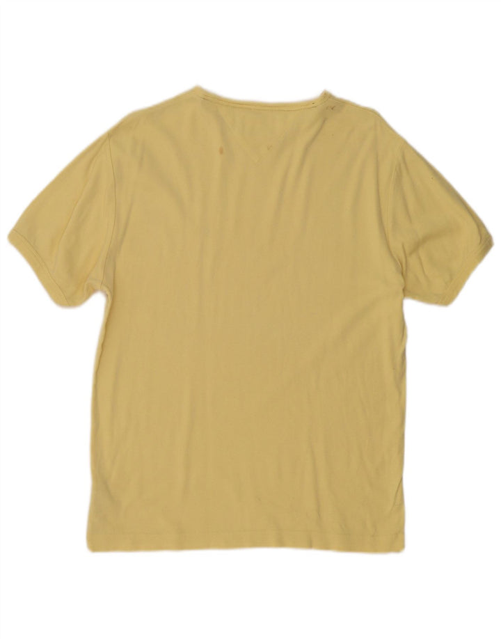 Tricou pentru bărbați Tommy Hilfiger Top din bumbac galben mediu