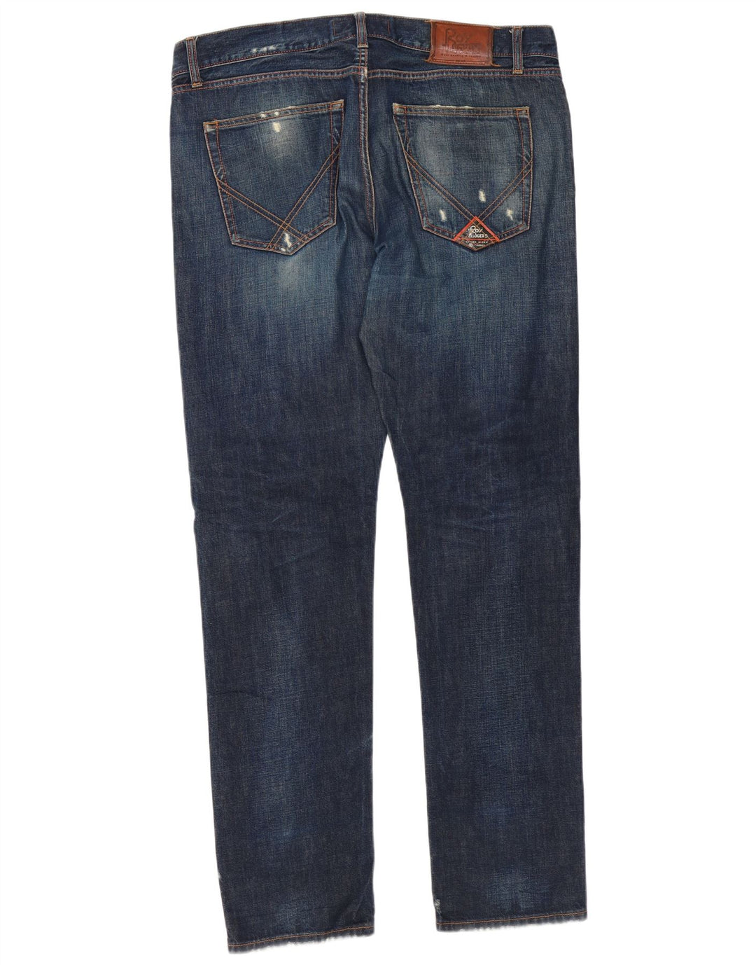 Blugi slim pentru bărbați Roy Rogers Distressed W38 L34 Bumbac albastru