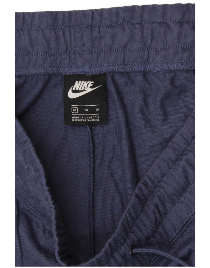 Pantaloni de trening NIKE pentru femei UK 18 XL bleumarin poliester